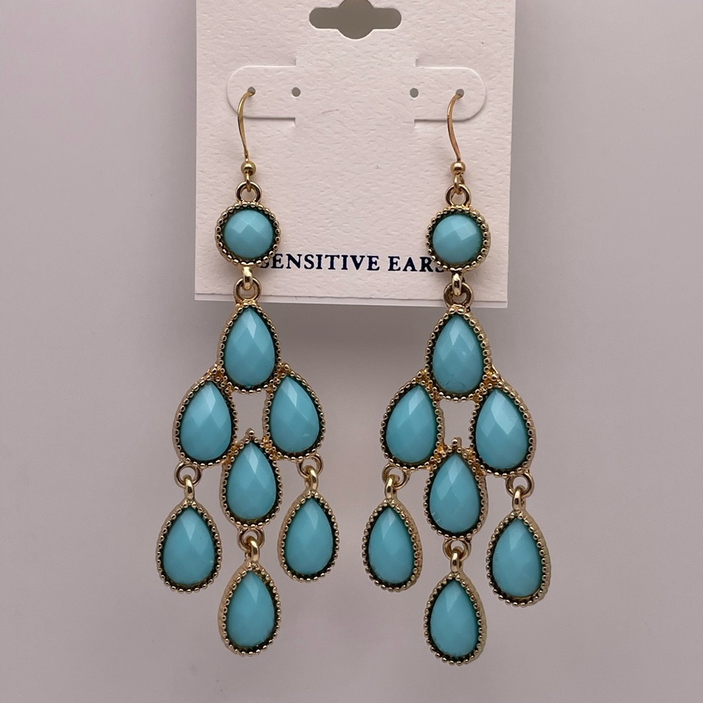 Croft&Barrow Turquoise Chandelier Earrings